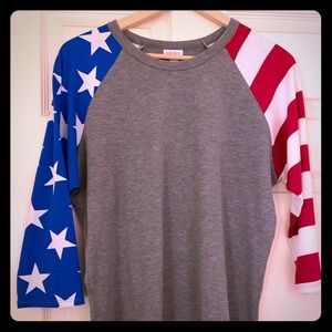Stars and Stripes Randy Americana Lularoe Baseball